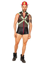 Sexy Fireman Fever Costume for Men - US 9235
