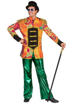 Men's Sgt. Pepper Album Inspired Orange Costume Jacket - US 8701