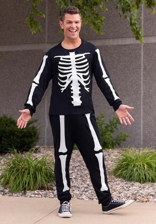Skeleton 2 Piece Jogger Sleep Set for Men - US 0679