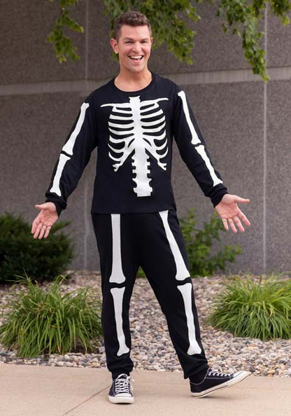 Skeleton 2 Piece Jogger Sleep Set for Men - US 0679