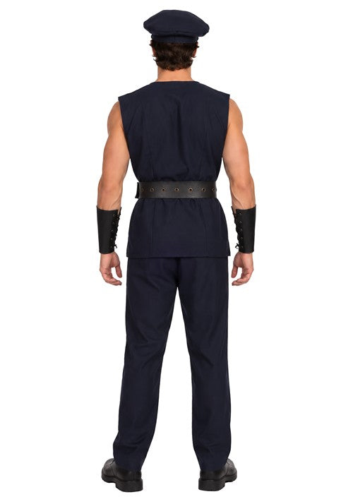 Men's Sleeveless Police Outfit Costume - US 9925