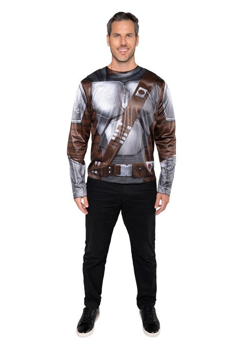 Men's Star Wars The Mandalorian Costume Top with Mask - US 6098