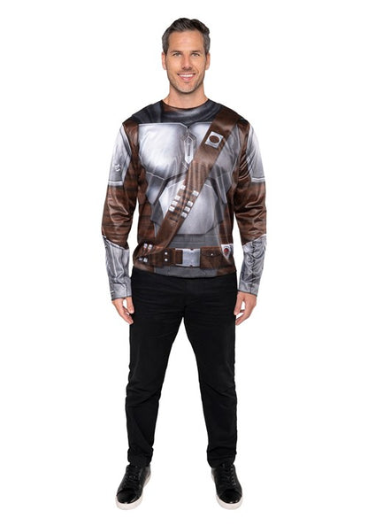 Men's Star Wars The Mandalorian Costume Top with Mask - US 6098
