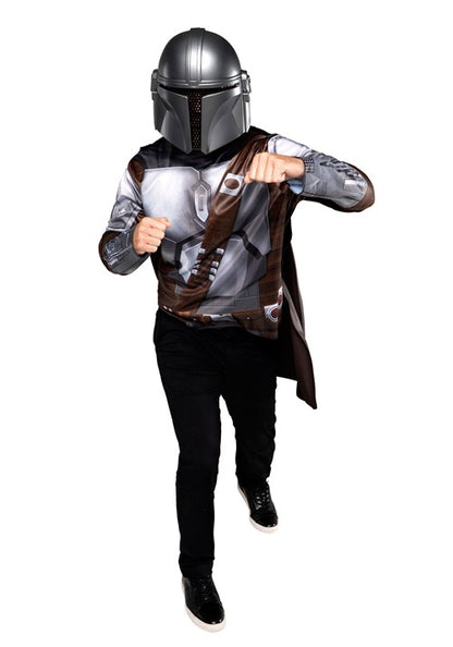 Men's Star Wars The Mandalorian Costume Top with Mask - US 6098