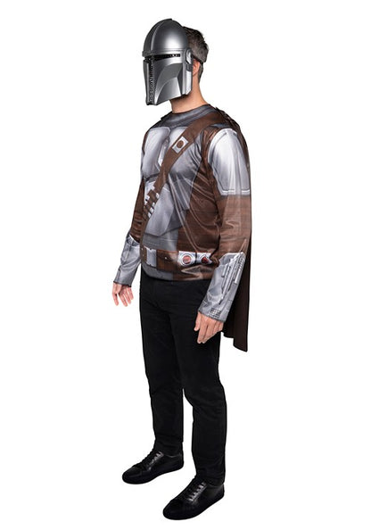 Men's Star Wars The Mandalorian Costume Top with Mask - US 6098