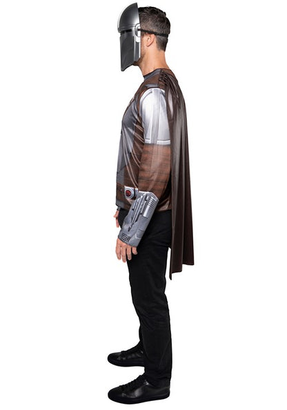Men's Star Wars The Mandalorian Costume Top with Mask - US 6098