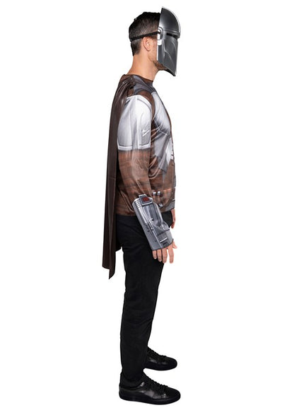 Men's Star Wars The Mandalorian Costume Top with Mask - US 6098