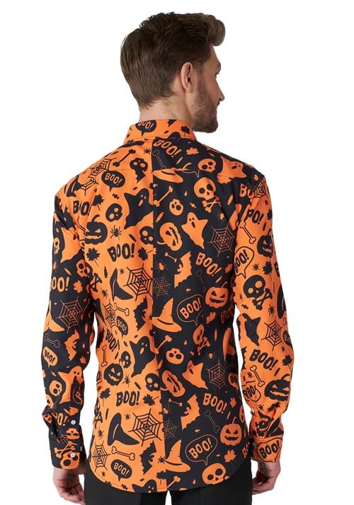 Suitmeister Button Up Halloween Icon Shirt for Men - US 1632
