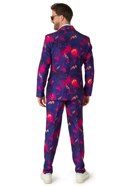 Suitmeister Retro Neon Navy Suit for Men - US 5042