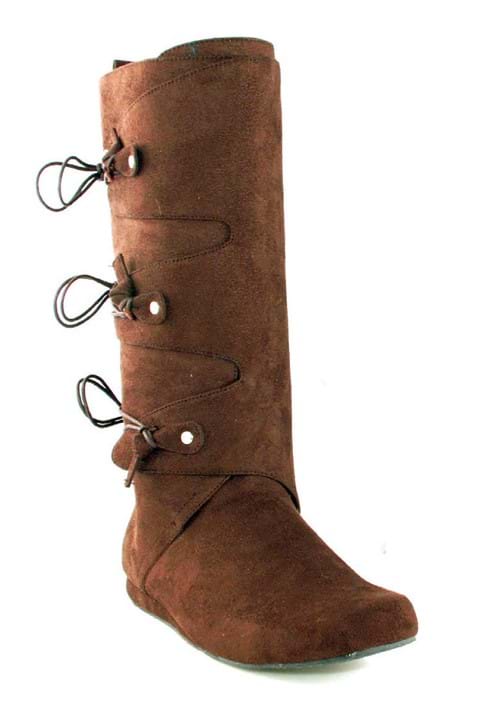 Tall Brown Renaissance Boots for Men - US 5672