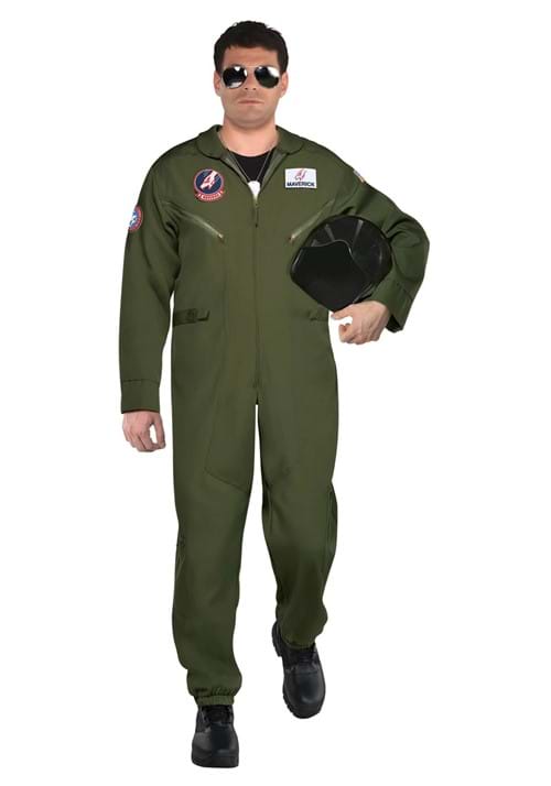 Men's Top Gun Movie Flight Uniform Costume - US 5427
