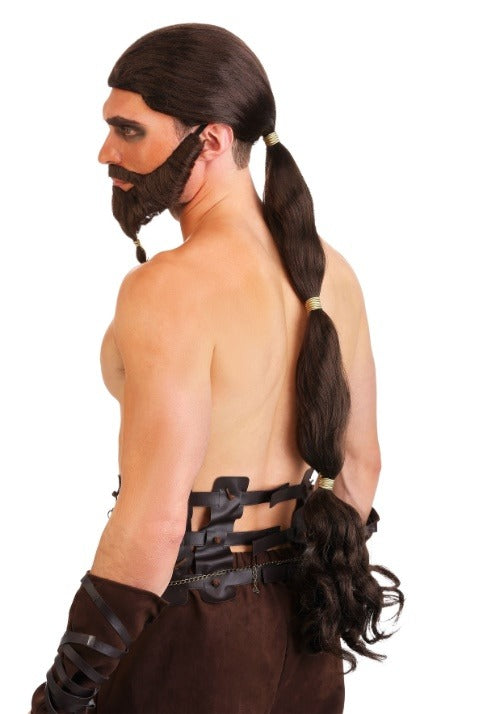 Warrior King Men's Wig and Beard - US 9992