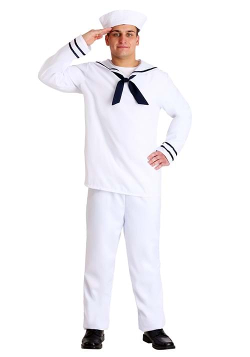 Men's White Sailor Costume - US 7785