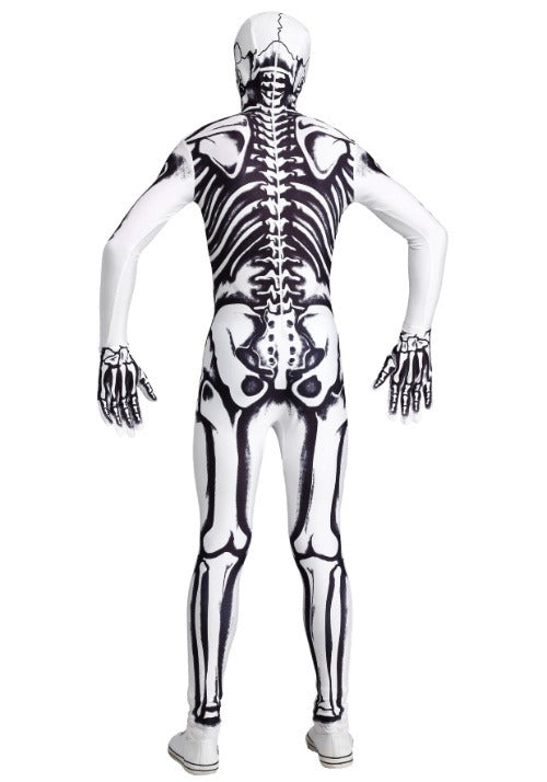 Men's White Skeleton Costume - US 7066