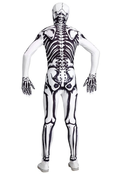 Men's White Skeleton Costume - US 7066