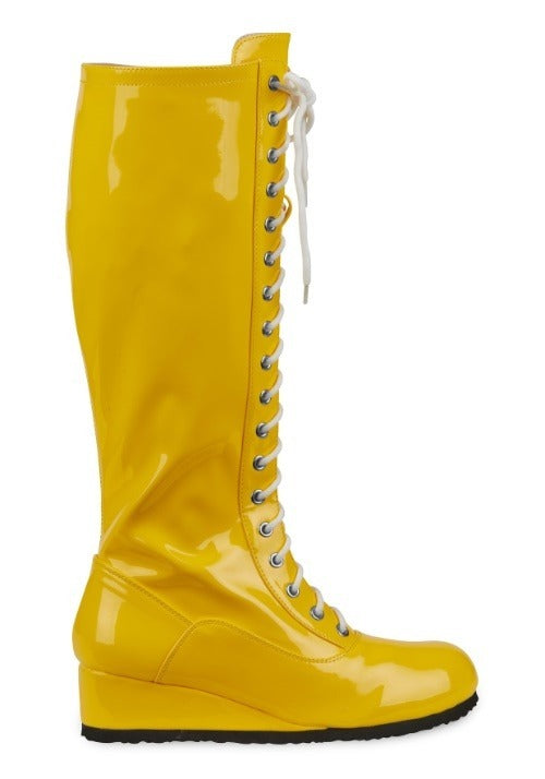 Men's Yellow Wrestling Boots - US 6125