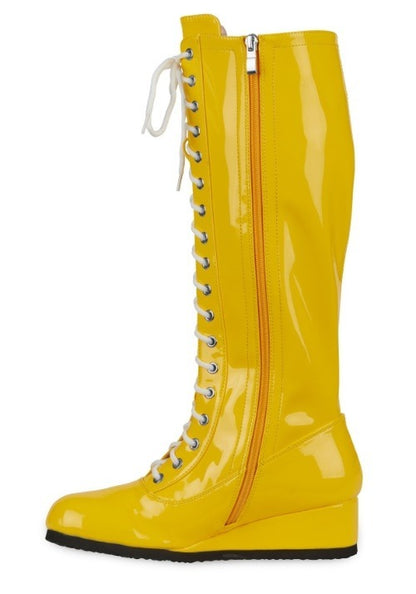 Men's Yellow Wrestling Boots - US 6125