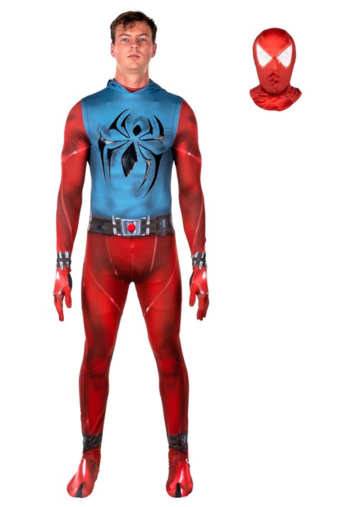 Men's Zentai Suit Scarlet Spider Gaming Costume - US 0993