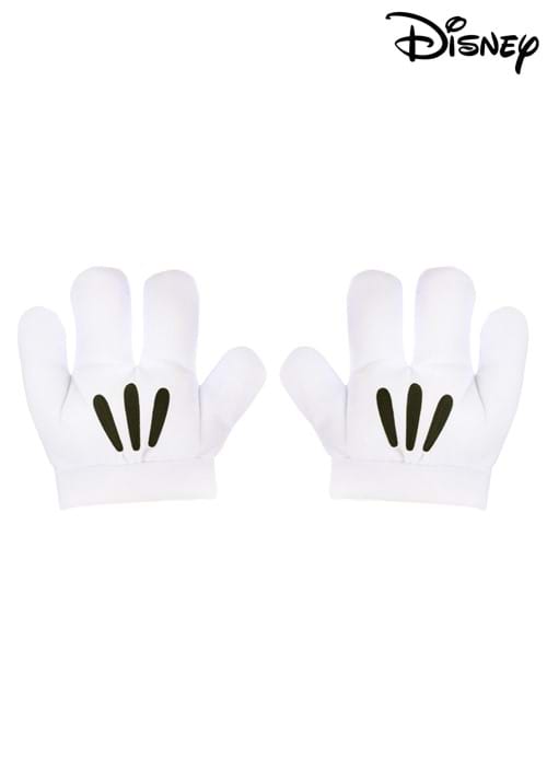 Mickey Mouse White Costume Gloves for Kids - US 7442
