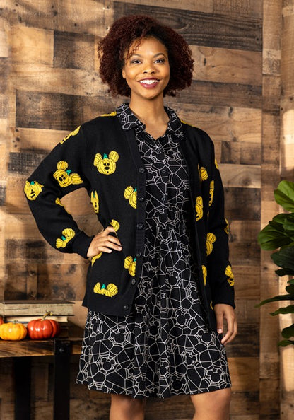 Cakeworthy Mickey Pumpkin Adult Cardigan - US 2760