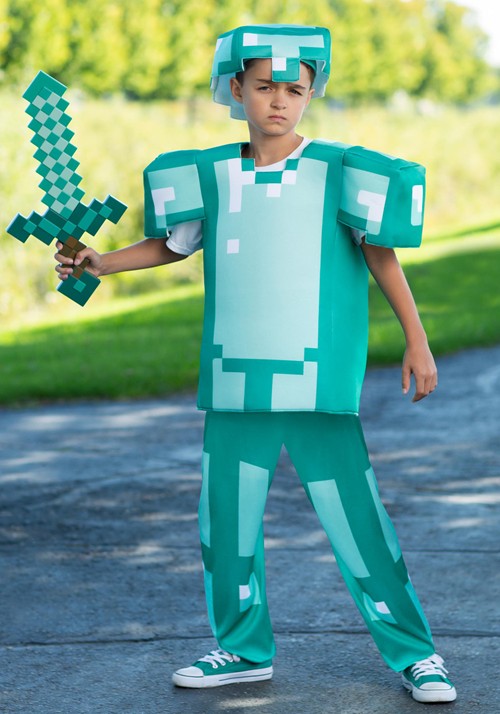 Deluxe Minecraft Armor Kid's Costume - US 6330