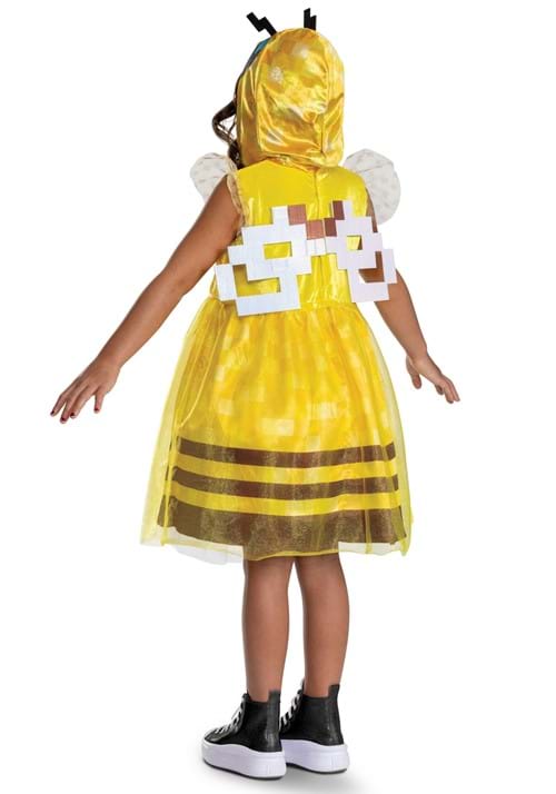 Minecraft Bee Girl's Hooded Costume Dress - US 7298