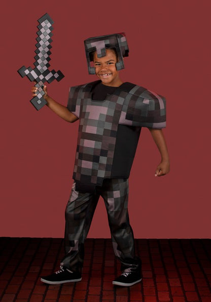 Minecraft Netherite Armor Deluxe Costume for Kids - US 5736