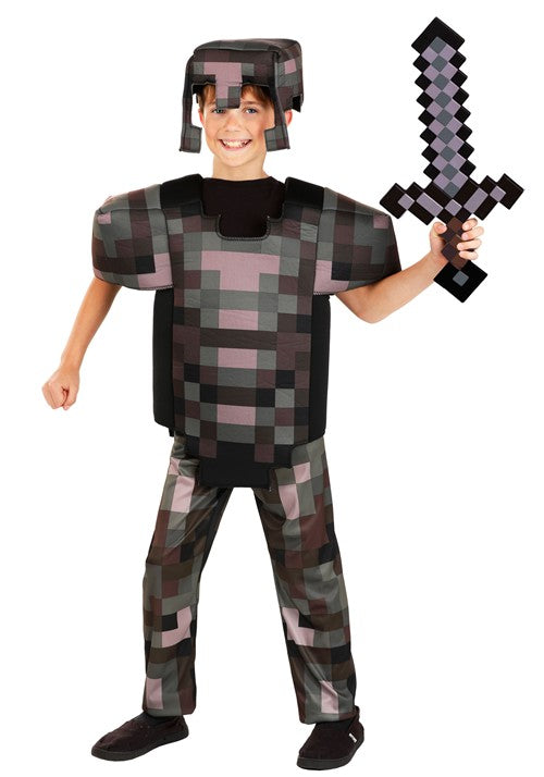 Minecraft Netherite Armor Deluxe Costume for Kids - US 5736