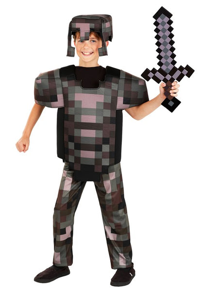 Minecraft Netherite Armor Deluxe Costume for Kids - US 5736