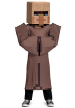 Deluxe Minecraft Villager Costume for Kids - US 1087