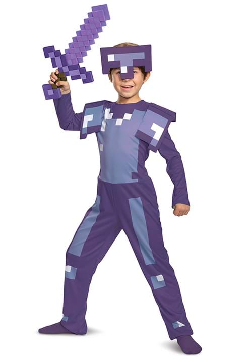 Kid's Minecraft Enchanted Diamond Armor Costume - US 2356