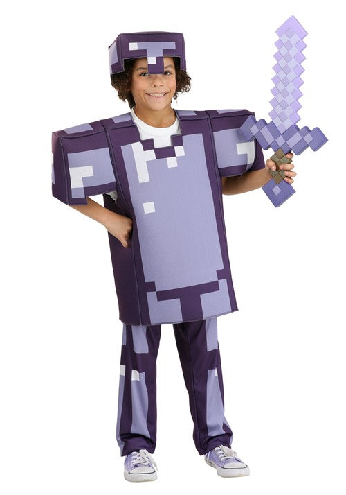 Kid's Minecraft Enchanted Armor Deluxe Kid's Costume - US 0491