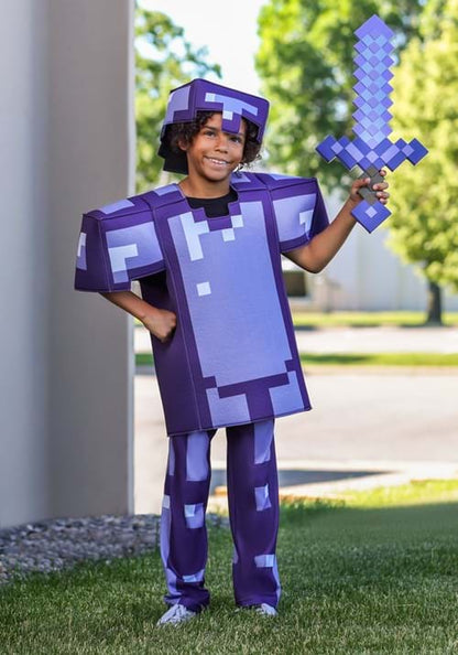 Kid's Minecraft Enchanted Armor Deluxe Kid's Costume - US 0491
