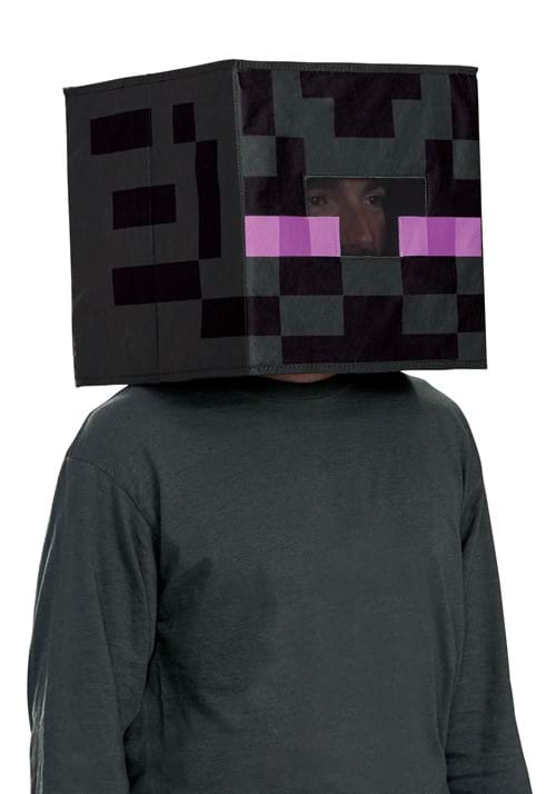 Minecraft Enderman Costume Block Head - US 8654