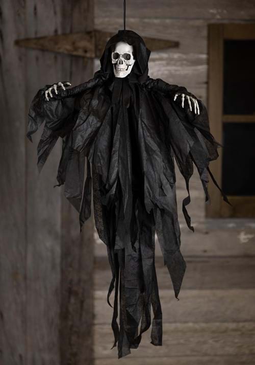 2.5FT Mini Black Reaper Hanging Halloween Decoration - US 1365