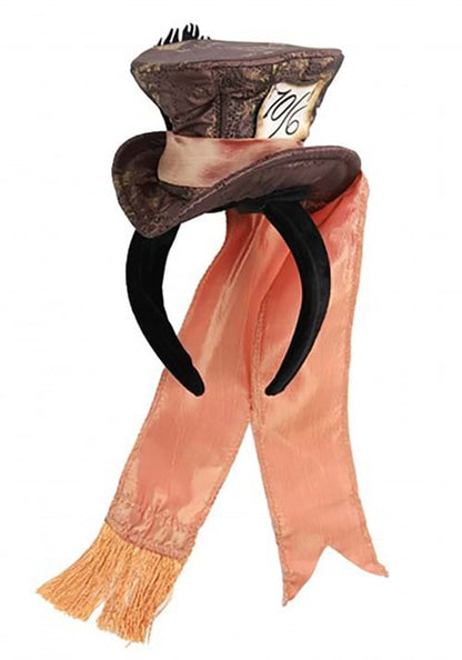 Disney Mini Mad Hatter Brown Costume Headband - US 8743