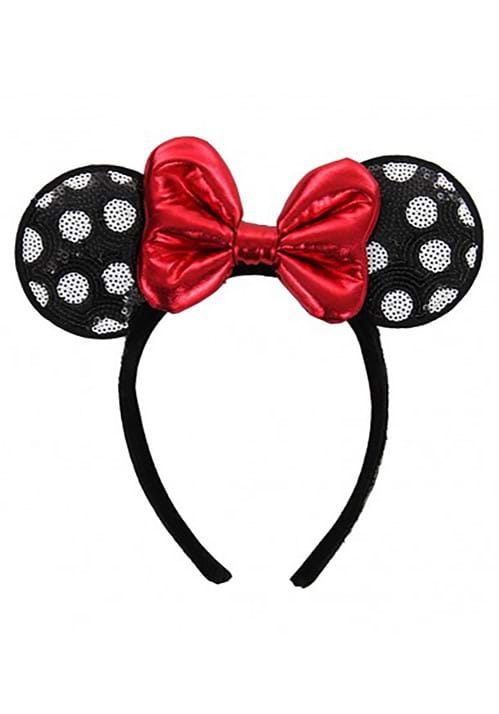 Disney Minnie Mouse Sequined Ears Costume Headband - US 7097