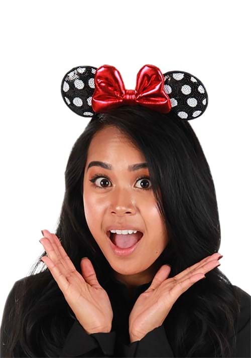 Disney Minnie Mouse Sequined Ears Costume Headband - US 7097