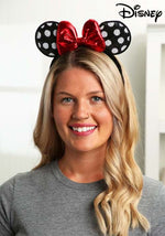 Disney Minnie Mouse Sequined Ears Costume Headband - US 7097