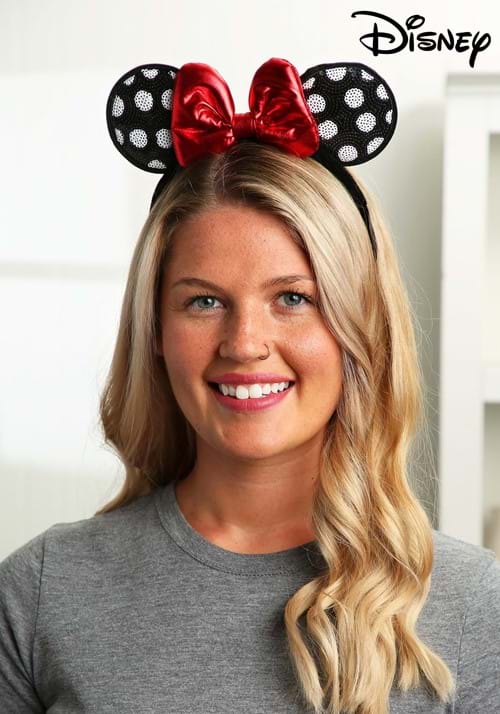 Disney Minnie Mouse Sequined Ears Costume Headband - US 7097