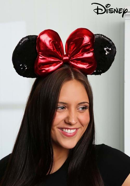 Disney Minnie Sequin Ears Red Costume Headband - US 0524