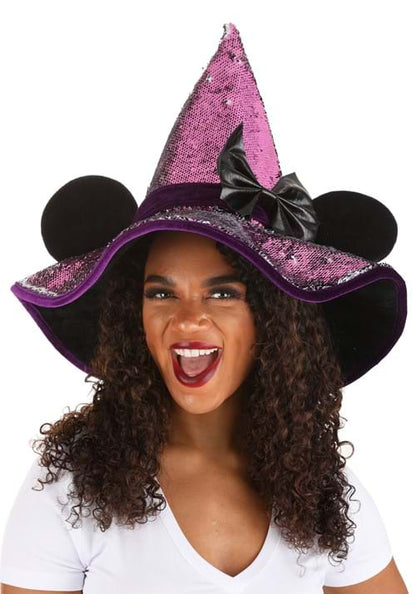 Disney Minnie Mouse Spider Webs Adult Witch Hat - US 3774