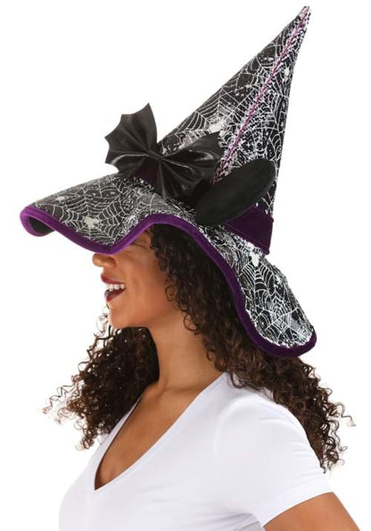 Disney Minnie Mouse Spider Webs Adult Witch Hat - US 3774