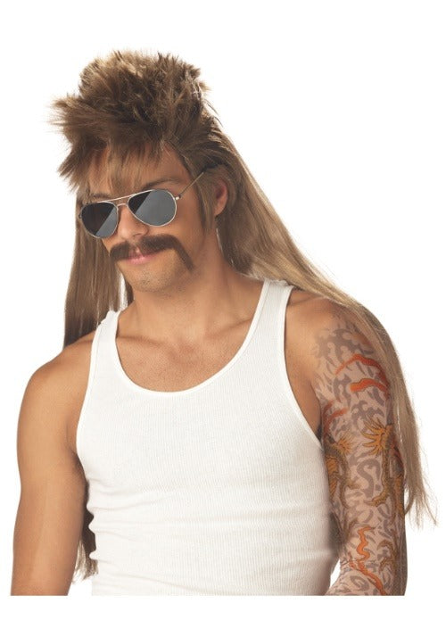 Mississippi Mud Adult Mullet & Mustache - US 5899