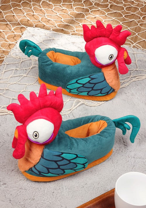 Adult Moana 3D Hei Hei Plush Slippers - US 1691