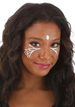 Rainbow Chrome Monarch Wing Holographic Face Decals - US 3346