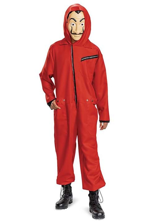 Money Heist Jumpsuit and Mask Costume for Adults - US 3844