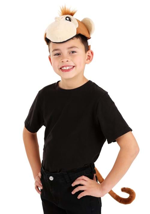 Monkey Soft Headband & Tail Accessory Costume Kit - US 6621
