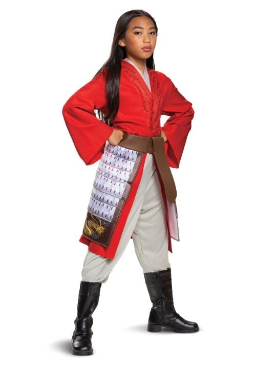 Deluxe Mulan Red Girl's Hero Costume - US 2483