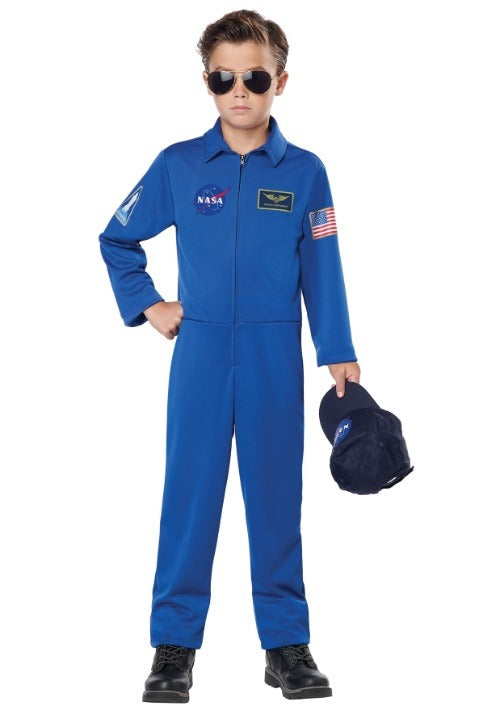 NASA Kids Blue Jumpsuit Costume - US 0200